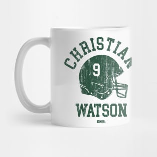 Christian Watson Green Bay Helmet Font Mug